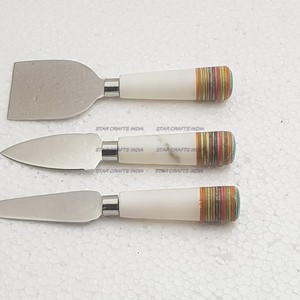 Hot Selling 2024 Christmas Weddings Parties Event Customized <b>Tools</b> Marble Handle With Gold Touch - Product Image 6