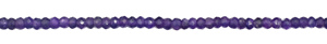 Amethyst Faceted 3 To 4 MM Rondelle Shape Gemstone Beads Strand For Jewelry Making Supplies - Product Image 5