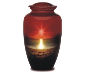 Urnas para cenizas de adulto Funeral Eagle Flag Urna grande para cenizas de seres queridos Tamaño 10,5 "y 220 Cu. En - Product Image 6