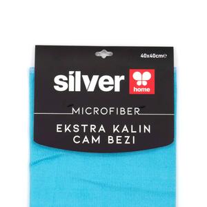 Kartela Eco-Friendly Blue Microfiber Cleaning <b>Cloth</b> 40x40 for Thick <b>Glass</b> Table Use Home & Vehicle 100% Micro Fiber Material - Product Image 2