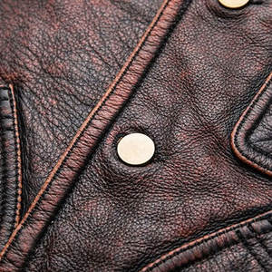 Transpirable Color personalizado Último precio Hombres Biker Chaleco de cuero Fabricante de Pakistán Estilo único Hombres Biker Chaleco de cuero - Product Image 4