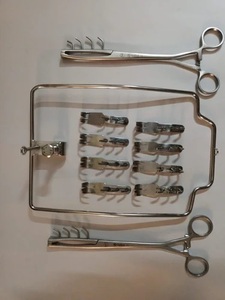 Juego de Instrumentos Quirúrgicos de Rumenotomía Plateados de la Mejor Calidad para Perros, Instrumentos Quirúrgicos Reutilizables con Pinzas y Ganchos, Tamaños Personalizados - Product Image 5