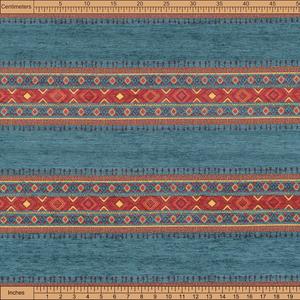 Tissu d'ameublement enduit, Kilim, Tapisserie bohème, Tapis ethnique tribal, sud-ouest, turc, Navajo, marocain, Textile de maison, au mètre - Product Image 2