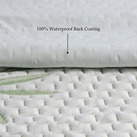 Protège-matelas de luxe en coton imprimé hypoallergénique et imperméable, écologique, avec poches profondes, doux et confortable, pour matelas Mahjong