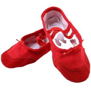 Chaussons de danse professionnels en toile, légers, à semelle fendue, pour la gymnastique, le yoga et l'entraînement de danse, pour les commandes en gros - Product Image 1