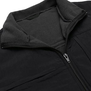 Sudadera con capucha personalizada y cremallera poliéster hombres moda traje conjunto al por mayor Zip Up Jogging gimnasio Sudadera con capucha - Product Image 5