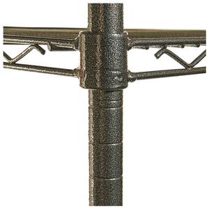 Alera ALESW503618BA Kit de inicio con estantería de alambre de 4 niveles, 36 pulgadas. X 18 Pulgadas X 72 Pulgadas Estante de Almacenamiento Vertical Color Antracita Negro para Uso en Garaje - Product Image 3