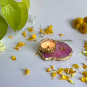 แผ่นรองแก้วหินโรสควอตซ์สีชมพู ขัดเงา หรูหรา ทันสมัย ชุบทอง หินกึ่งมีค่า ตกแต่งบ้าน กันน้ำ ลดราคาพิเศษ - Product Image 6