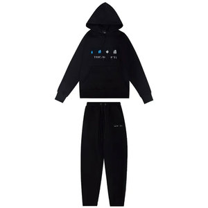 Fashion Wear Chenille <b>Embroidery</b> Tracksuit Custom Logo Design Hoodie And Jogger <b>Set</b> for Men - Product Image 1
