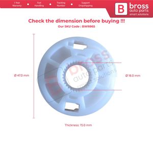 BWR865 Rueda reguladora de ventana trasera derecha para piezas de automóvil Golf Bross fabricadas en Turquía - Product Image 6