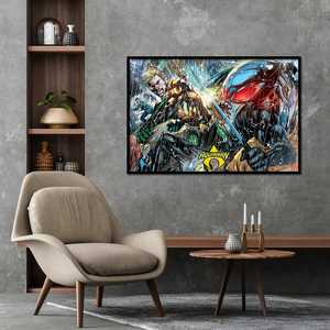 Affiche sur toile de style moderne Aquaman, art mural Atlantean Punch - Product Image 2