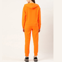 Ensembles de vêtements de sport d'hiver en molleton de coton écologique de grande taille pour femmes Logo personnalisé 2 pièces fermeture éclair anti-rides respirant rapide
