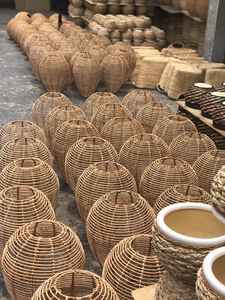 Seagrass <b>Bamboo</b> Rattan Wicker Pendant Lamp Modern <b>Bamboo</b> Art Home Decor <b>Bamboo</b> Lamp <b>Shade</b> <b>Lighting</b> Chandelier Made in Vietnam - Product Image 5