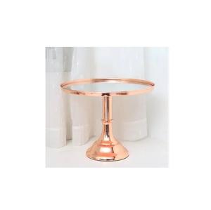 Conception personnalisée Support de serveur de gâteau en métal fini cuivre Fabricant de support de gâteau en métal décoratif fait à la main Nouvelle arrivée - Product Image 5