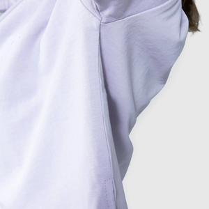 Camiseta de manga corta recortada para mujer con estampado transpirable de poliéster/algodón de verano con logotipo personalizado de gran tamaño suelto al por mayor - Product Image 3