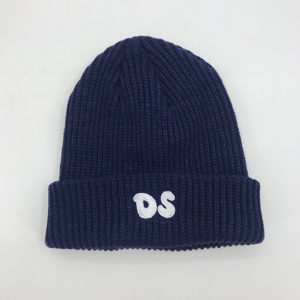 Bonnet en tricot à revers chaud doux confortable doublé en polaire bonnet extensible élégant couvre-chef pour le froid en plein air - Product Image 3