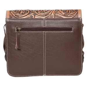 Poils en peau de vache occidentale de qualité supérieure sur sac à bandoulière de luxe pour femmes avec design floral et solitaire usiné à la main prêt à stocker des sacs - Product Image 2