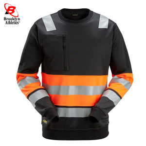 Personalizado bordado Hi Viz cuello redondo sudadera seguridad reflectante personalizado - Product Image 3
