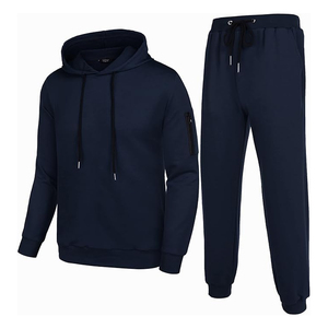 Conjunto Deportivo de 2 Piezas para Hombre, Sudadera con Capucha y Pantalones Deportivos, Traje Deportivo con Cierre Completo, Manga Larga, Ropa Deportiva Informal - Product Image 3