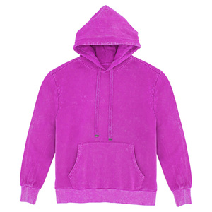 High Quality 100% Cotton Winter Hoodies for Men Custom 'Sialkot' Oversized Drop Shoulder <b>Washed</b> Heavyweight Hoodie Solid Pattern - Product Image 6