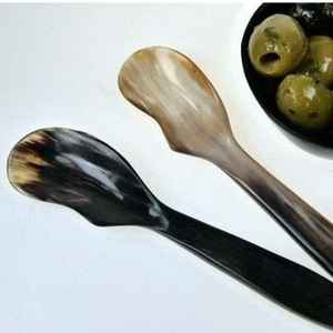 Cucharas de cuerno ecológicas de calidad superior de Venta caliente, tenedores, cubiertos, estilo clásico, tamaños personalizables, fabricante directo para el hogar - Product Image 1