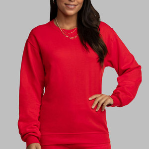 Hombre Fleece Red Sudadera Cuello Redondo Algodón Nuevo Casual Manga Larga Cálido Jersey Sudaderas - Product Image 5
