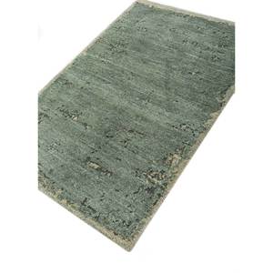 Tapis en laine noué à la main Urban Pause Kavi Green, motif abstrait, 9x12, tapis de salon pour adolescents, AKWS-325 - Product Image 2