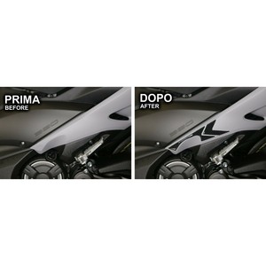 2 Pezzi Adesivi Protettivi 3D in Gel per Piedi Passeggero Compatibili con Moto Yamaha Tmax 560 2020 - Adesivi Eleganti - Product Image 2