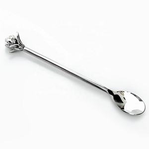 Cuillère à salade au design fabuleux avec poignée unique en forme de cœur ensemble de vaisselle royal ensemble de serveurs à salade - Product Image 2