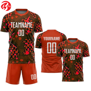 Impression par sublimation Uniforme de football de bonne qualité Chemises et hauts à découpe automatisée pour adultes Maillot de football - Product Image 5