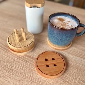 Sous-verres pour boissons, sous-verres absorbants pour table à manger, sous-verres en bois personnalisés, ensemble de sous-verres pour boissons de ferme pour types de tasses - Product Image 1