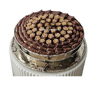 Tazón de chocolate metálico martillado, diseño de lujo, nuevo y moderno, muy vendido en Arabia Saudita y Kuwait. - Product Image 2