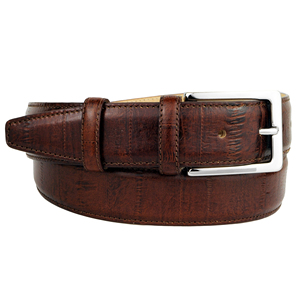 Vente en gros de ceinture élastique tressée en cuir de vache véritable noir de haute qualité pour hommes personnalisable avec boucle en acier pour OEM disponible - Product Image 5