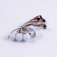 Éclairage LED Pixel 3 points 30mm PC 5050 SMD RGB 12V IP67 pour manèges de parc d'attractions, à changement de couleur