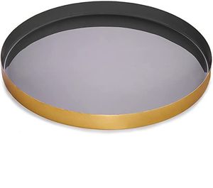 Bandeja esmaltada de Metal Art Deco Meena Finish, bandeja para servir comida con forma elegante para cocina, boda, Ramadán, vajilla de boda elegante - Product Image 6