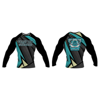 Rashguard pour hommes de haute qualité, sur mesure, de qualité professionnelle, anti-UV, en polyester et élasthanne, impression de logo personnalisé, pour tous les sports