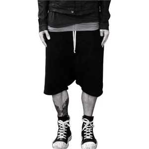 New <b>Men's</b> Solid Fleece Heavy Weight Drop Crotch <b>Sweat</b> <b>Shorts</b> with Pockets Breathable Fleece Drop Crotch <b>Sweat</b> <b>Shorts</b> - Product Image 6