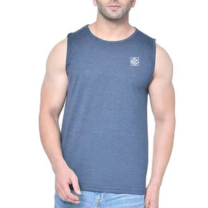 เสื้อกล้ามผ้าฝ้าย100% ที่กำหนดเองสำหรับผู้ชายเสื้อกล้ามสำหรับยิมพร้อมพิมพ์ลายปักออกแบบได้ตามต้องการสำหรับผู้ชายเสื้อผ้ายิม - Product Image 1