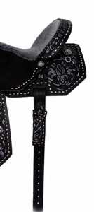 Selle de cheval en cuir de style occidental noir de qualité supérieure à forte demande avec arbre en bois Bonnes selles de cheval indiennes - Product Image 2