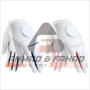 Gants de golf Cabretta imprimés personnalisés de haute qualité en cuir véritable respirant Gants de sport conçus en usine Poignées confortables - Product Image 2