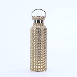 Gobelet isotherme en acier inoxydable de 600ml avec paille en strass fait à la main - Product Image 5
