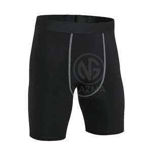 Pakistan Made High Quality <b>Men</b> Solid <b>Compression</b> <b>Shorts</b> OEM Service Custom Labels Fight Wear - Product Image 2