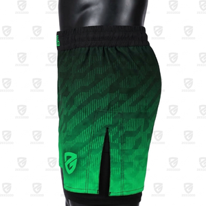 Men's MMA Fight Training <b>Shorts</b> <b>Spandex</b> Polyester Knitted Mid Elastic Waist Eco-Friendly Breathable Quick Dry Digital Print OEM - Product Image 3