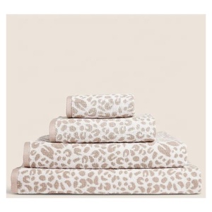 Cheetah Print Pattern Cotton Soft Skin-friendly Face Towel Quick-drying Absorbent Towel for Home <b>Kitchen</b> 29*13inch Dish Towel - Product Image 2