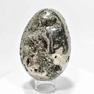 ไข่ peru pyrite ไข่คริสตัลบำบัดธรรมชาติสำหรับตกแต่งบ้านและการปรับสมดุลพลังงานจากผู้ผลิตที่เชื่อถือได้ - Product Image 6