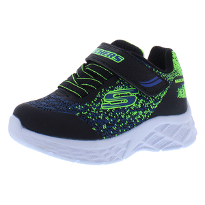 Zapatos Skechers Microspec II para Bebés/Niños Pequeños Color: Negro/Azul/Lima/Blanco 100% Auténticos - Product Image 1
