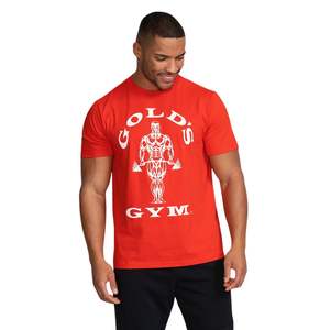 Muscle Joe เสื้อยืดออกกำลังกายผ้าฝ้ายออร์แกนิคสีแดงระบายอากาศได้เสื้อยืดออกกำลังกายเพาะกายฟิตเนส - Product Image 3