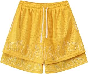 Pantalones cortos de malla transpirable para hombre sublimación impresa gráfico personalizado High Street Premium secado rápido entrenamiento Gymwear al por mayor - Product Image 1