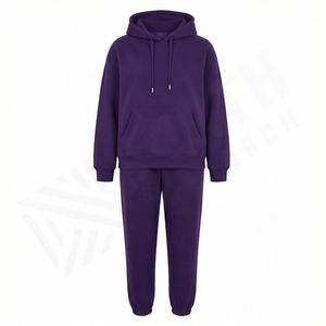 Ensemble de survêtement élégant pour femmes, logo personnalisé, deux pièces, survêtement oversize, prix de gros, tenue de sport, de course à pied, de jogging, doux - Product Image 1