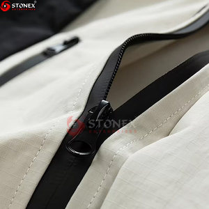 Best Quality Men's Canvas <b>Windbreaker</b> Jacket New Fashion Lightweight Full Sleeve Zipper Hooded Collar Waterproof Breathable - Product Image 4